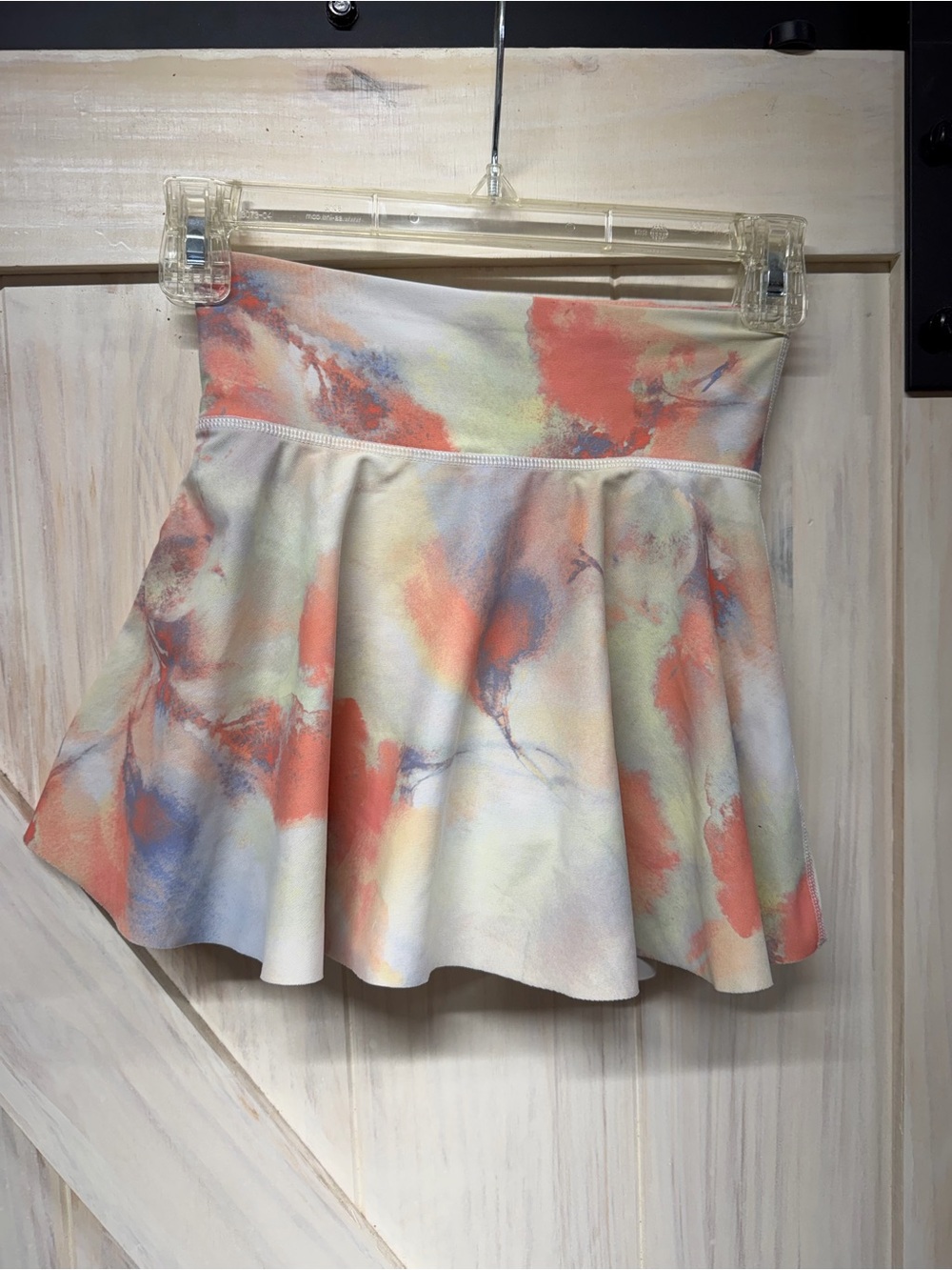 Old Navy Pastel Tie-Dye Circle Skirt in Coral, Cream & Blue
